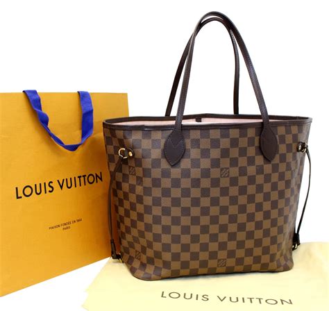 louis vuitton neverfull mm rose ballerine damier ebene|Louis Vuitton Damier Ebene wristlet.